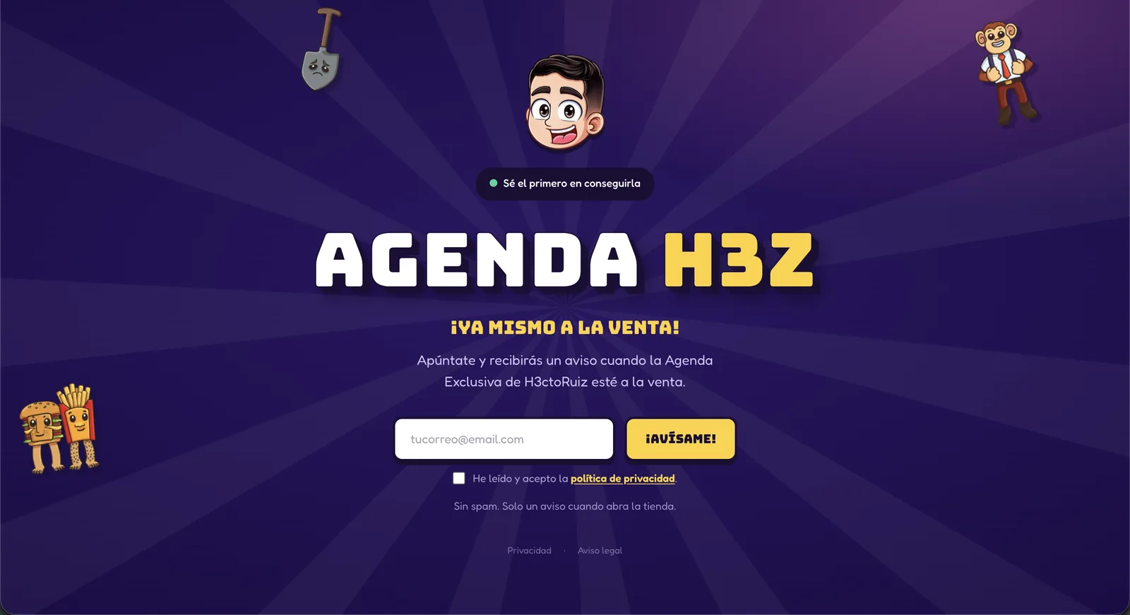 Captura de Agenda H3Z
